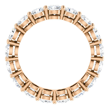4.25ct Round Brilliant Moissanite Eternity Band - I Heart Moissanites
