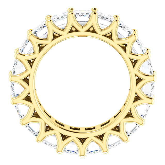 9.50ct Emerald Moissanite Eternity Band - I Heart Moissanites