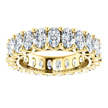 6.90ct Oval Moissanite Eternity Band - I Heart Moissanites
