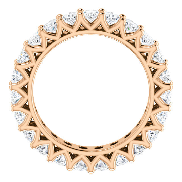 6.90ct Oval Moissanite Eternity Band - I Heart Moissanites