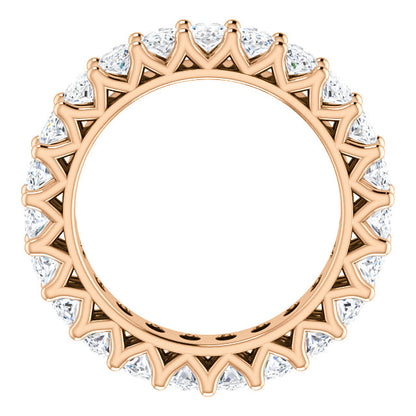 6.90ct Oval Moissanite Eternity Band - I Heart Moissanites
