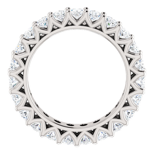 6.90ct Oval Moissanite Eternity Band - I Heart Moissanites