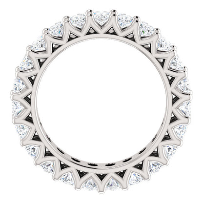 6.90ct Oval Moissanite Eternity Band - I Heart Moissanites