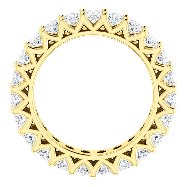 6.90ct Oval Moissanite Eternity Band - I Heart Moissanites