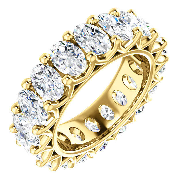 9.00ct Oval Moissanite Eternity Band - I Heart Moissanites