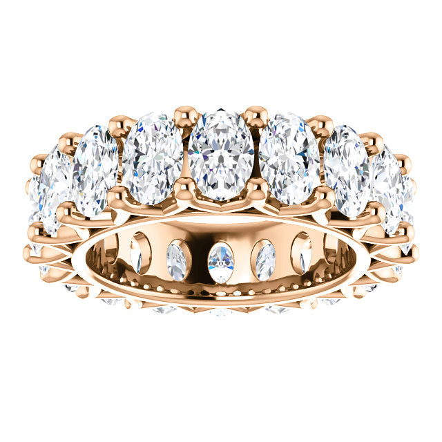 9.00ct Oval Moissanite Eternity Band - I Heart Moissanites