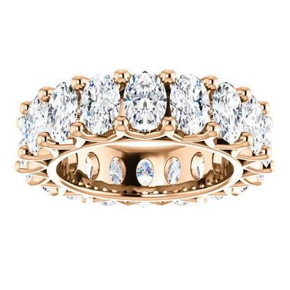 9.00ct Oval Moissanite Eternity Band - I Heart Moissanites