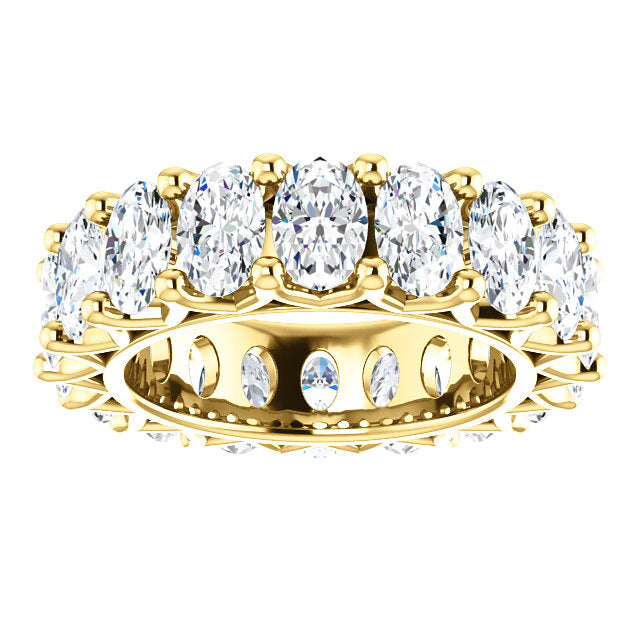9.00ct Oval Moissanite Eternity Band - I Heart Moissanites