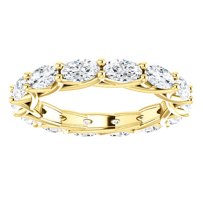 4.20ct Oval Moissanite Eternity Band - I Heart Moissanites