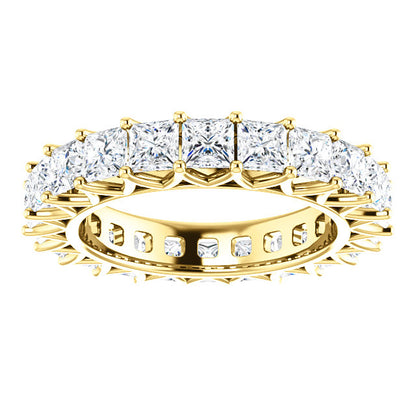 6.60ct Princess Moissanite Eternity Band - I Heart Moissanites