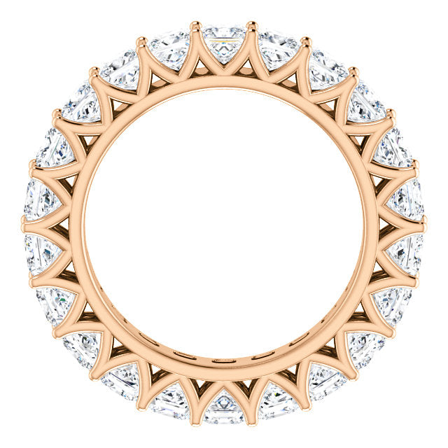 6.60ct Princess Moissanite Eternity Band - I Heart Moissanites