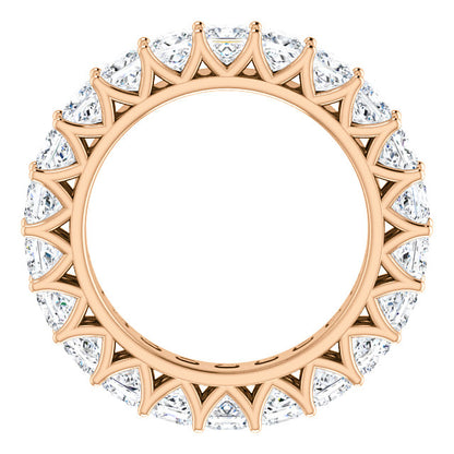 6.60ct Princess Moissanite Eternity Band - I Heart Moissanites