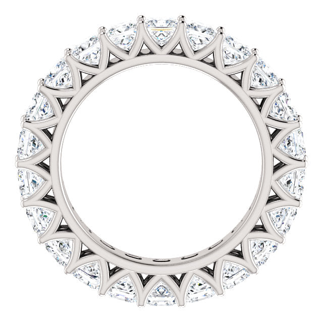 6.60ct Princess Moissanite Eternity Band - I Heart Moissanites