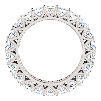 6.60ct Princess Moissanite Eternity Band - I Heart Moissanites