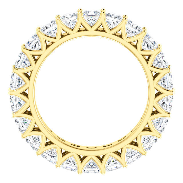6.60ct Princess Moissanite Eternity Band - I Heart Moissanites