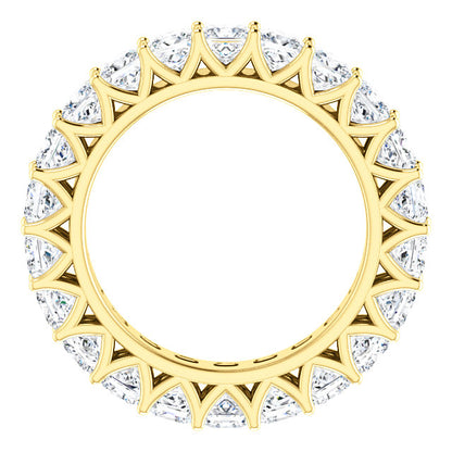 6.60ct Princess Moissanite Eternity Band - I Heart Moissanites