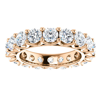 5.40ct Round Brilliant Moissanite Eternity Band - I Heart Moissanites