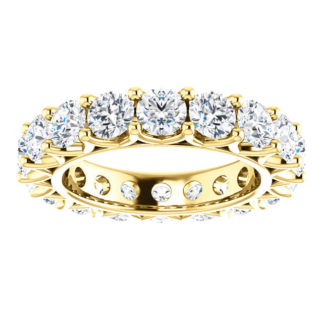 5.40ct Round Brilliant Moissanite Eternity Band - I Heart Moissanites