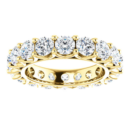 5.40ct Round Brilliant Moissanite Eternity Band - I Heart Moissanites