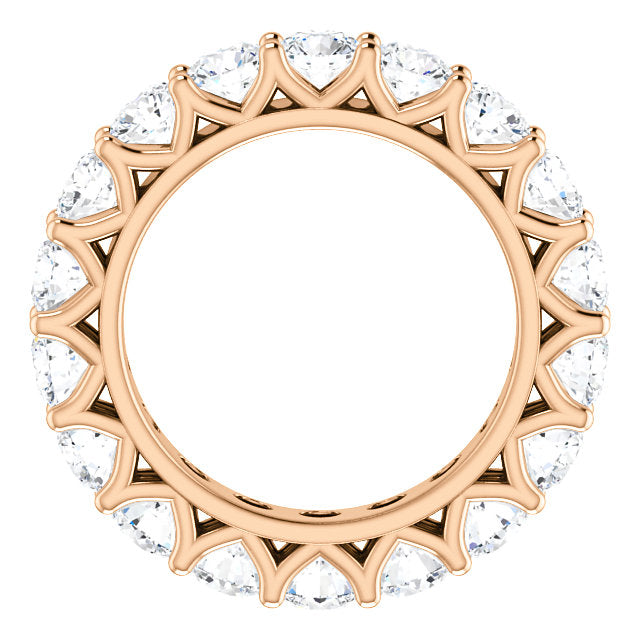 5.40ct Round Brilliant Moissanite Eternity Band - I Heart Moissanites