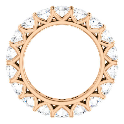 5.40ct Round Brilliant Moissanite Eternity Band - I Heart Moissanites