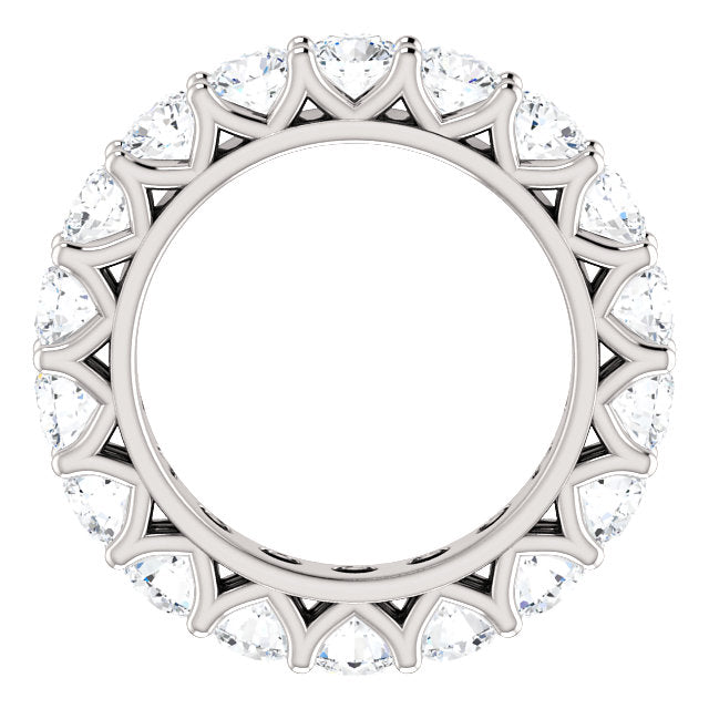 5.40ct Round Brilliant Moissanite Eternity Band - I Heart Moissanites
