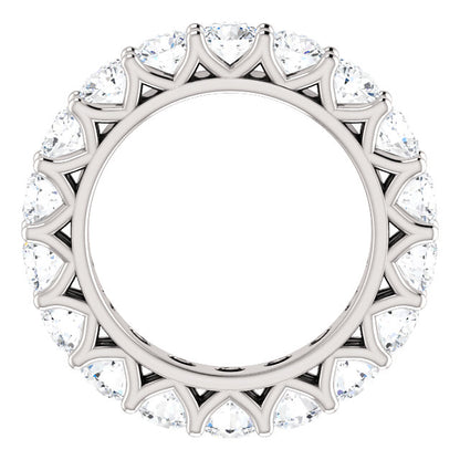 5.40ct Round Brilliant Moissanite Eternity Band - I Heart Moissanites