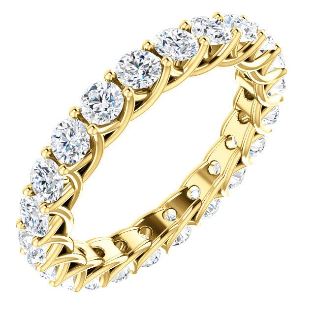 2.20ct Round Brilliant Moissanite Eternity Band - I Heart Moissanites