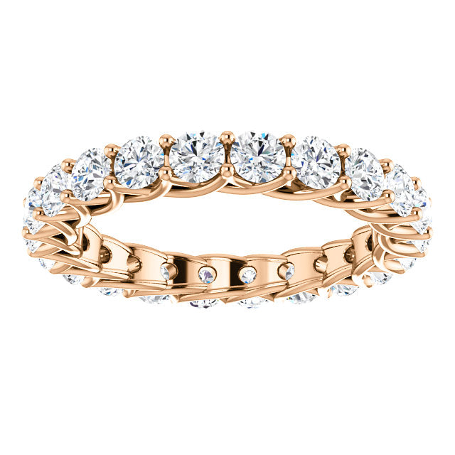 2.20ct Round Brilliant Moissanite Eternity Band - I Heart Moissanites