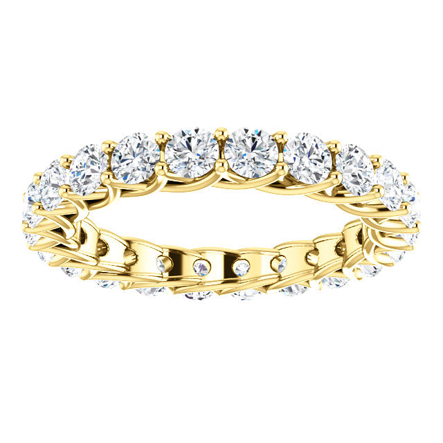 2.20ct Round Brilliant Moissanite Eternity Band - I Heart Moissanites