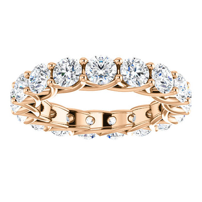5.10ct Round Brilliant Moissanite Eternity Band - I Heart Moissanites