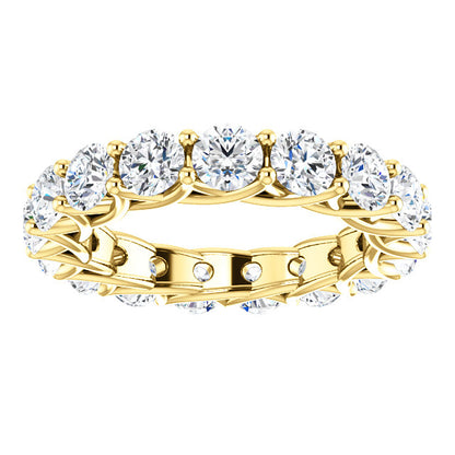 5.10ct Round Brilliant Moissanite Eternity Band - I Heart Moissanites