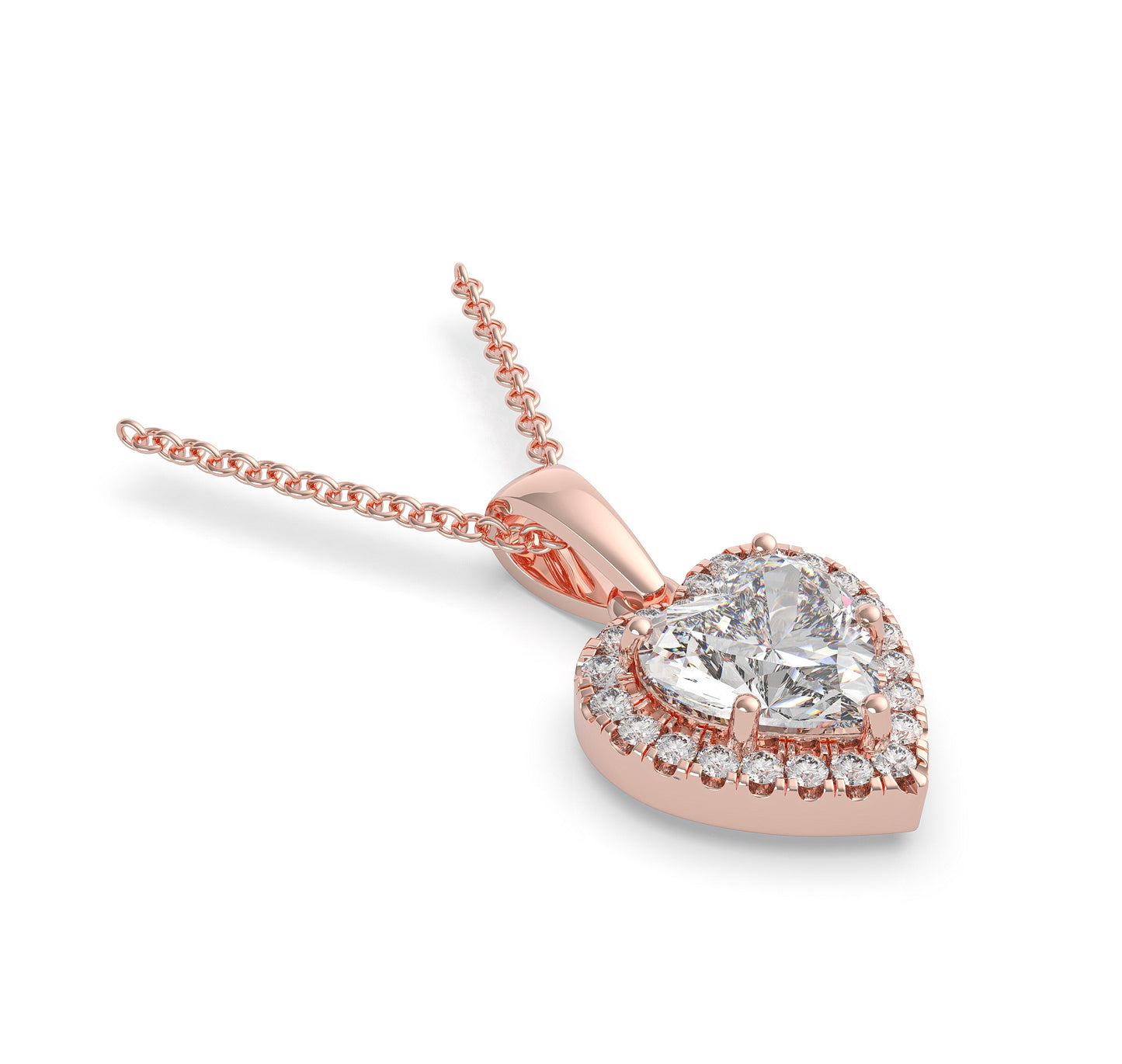 Moissanite Heart Pendant - I Heart Moissanites