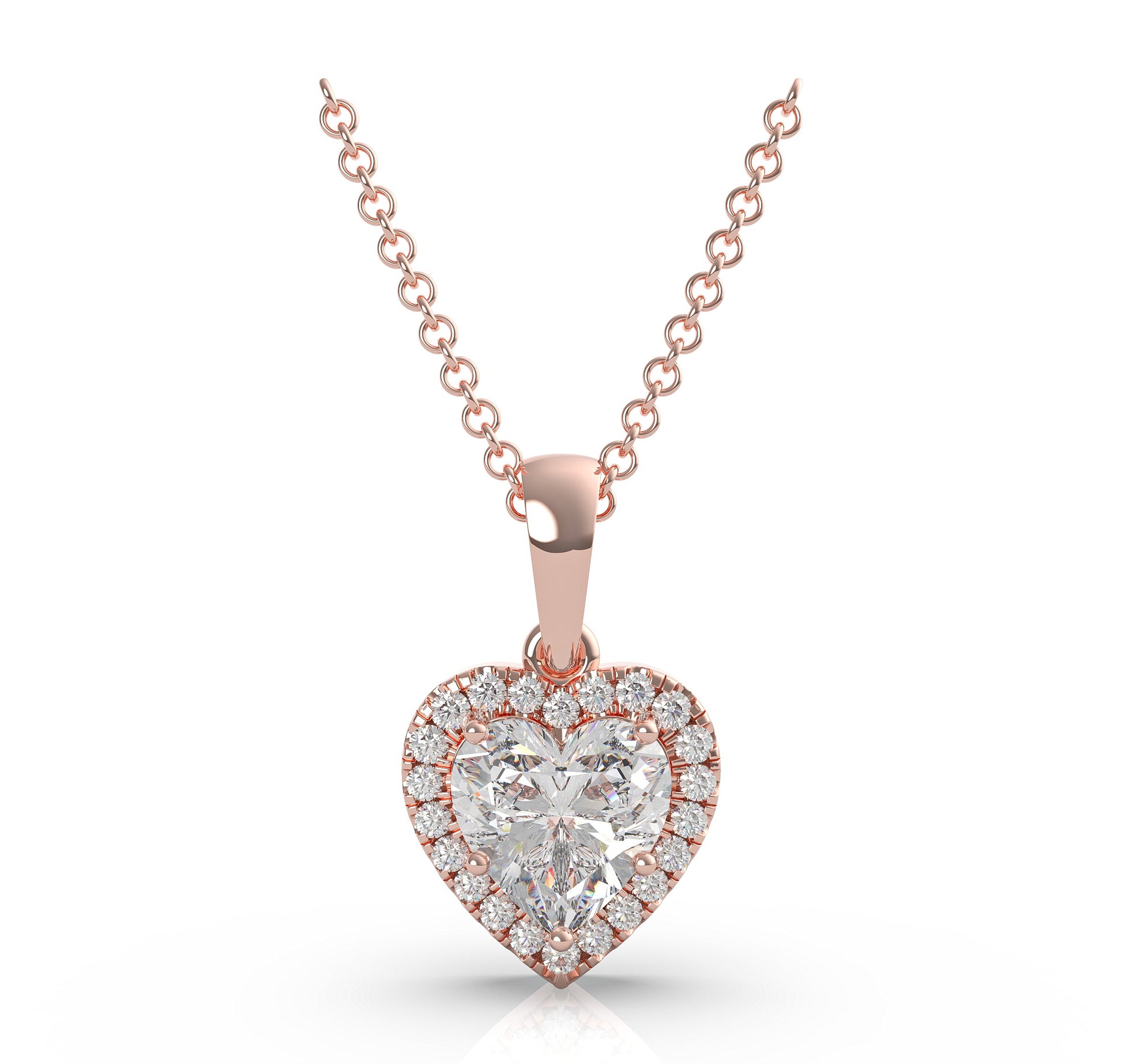 Moissanite Heart Pendant - I Heart Moissanites