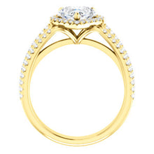 Heart Halo Style Engagement Ring