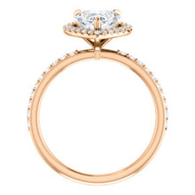 Heart Halo Style Engagement Ring - I Heart Moissanites