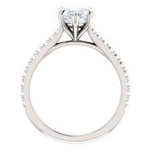 Heart Claw Set Style Engagement Ring - I Heart Moissanites
