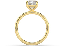 Four Claw Radiant Solitaire Engagement Ring