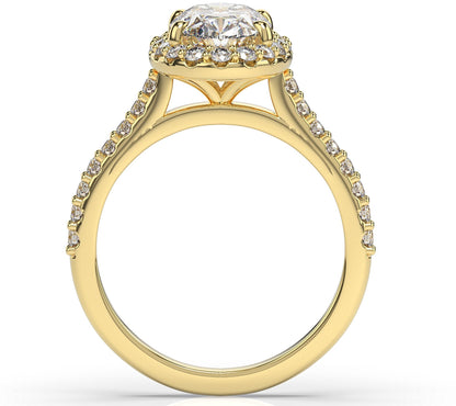 Oval Halo Style Engagement Ring