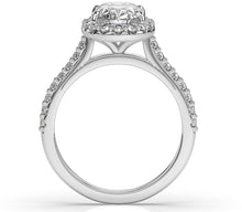 Oval Halo Style Engagement Ring