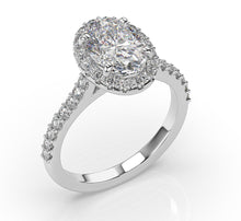 Oval Halo Style Engagement Ring