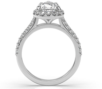 Pear Halo Style Engagement Ring