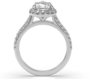 Pear Halo Style Engagement Ring