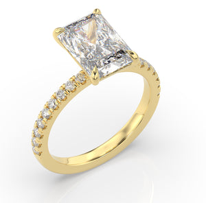Radiant Claw Set Style Engagement Ring