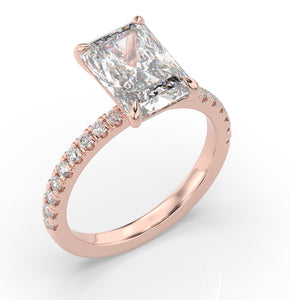 Radiant Claw Set Style Engagement Ring