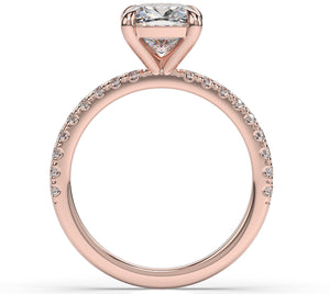 Cushion Claw Set Style Engagement Ring