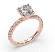 Cushion Claw Set Style Engagement Ring