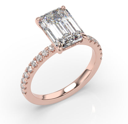 Emerald Claw Set Style Engagement Ring