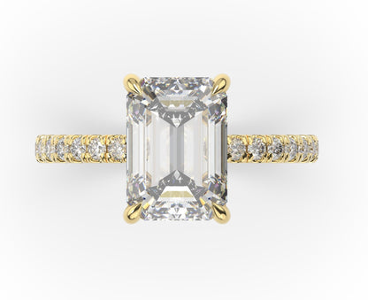 Emerald Claw Set Style Engagement Ring