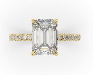 Emerald Claw Set Style Engagement Ring